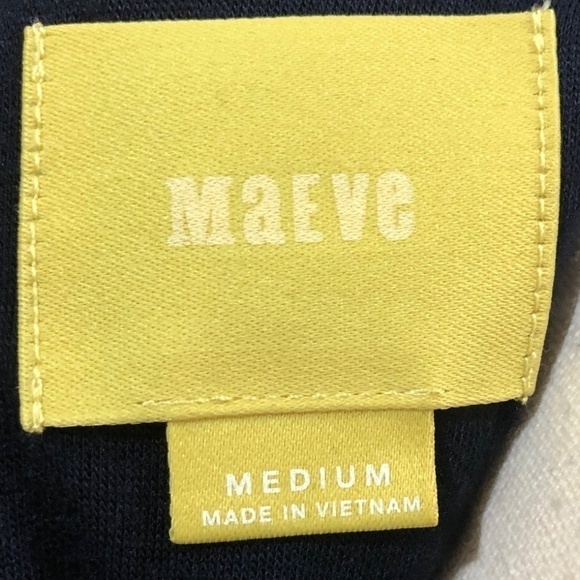 Anthropologie Maeve Sasha Knit Textured Long Sleeve Navy Dress, Size Medium - Picture 8 of 13